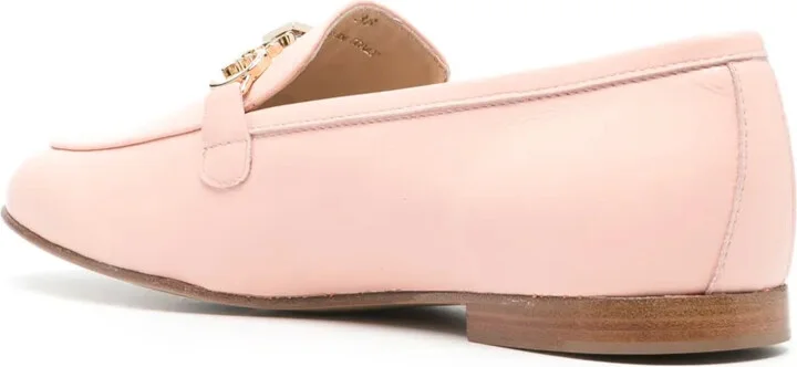 Logo Plaque Leather Loafers - Image 3