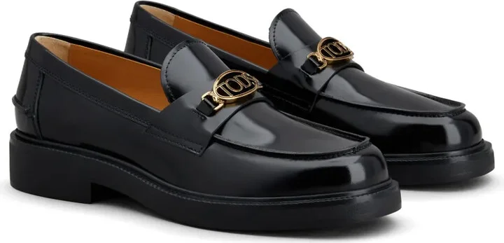 Logo-Plaque Leather Loafers - Image 2