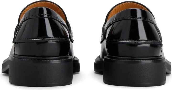 Logo-Plaque Leather Loafers - Image 3