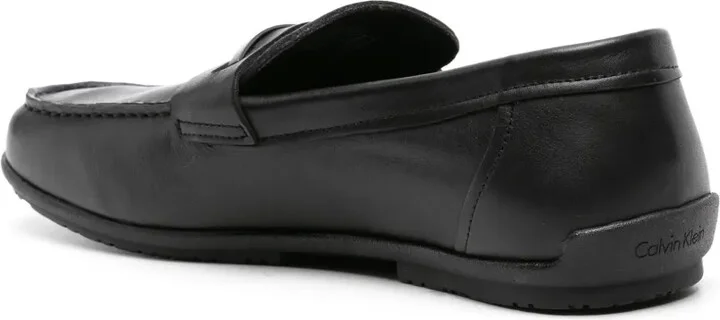 Logo-Plaque Leather Loafers - Image 3