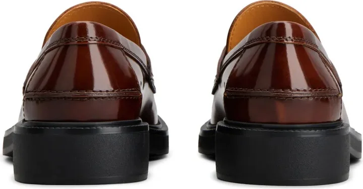 Logo-Plaque Leather Loafers - Image 3