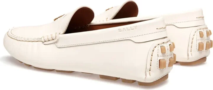 Logo-Plaque Leather Loafers - Image 3