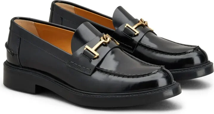 Logo-Plaque Leather Loafers - Image 2