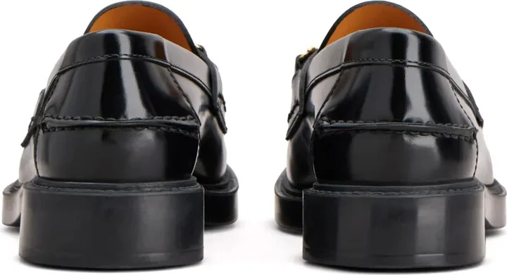 Logo-Plaque Leather Loafers - Image 3