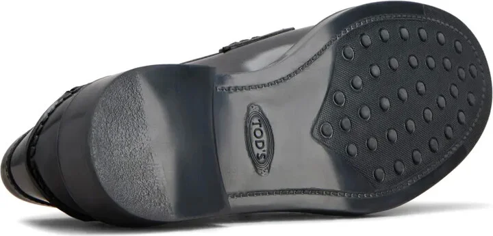 Logo-Plaque Leather Loafers - Image 4