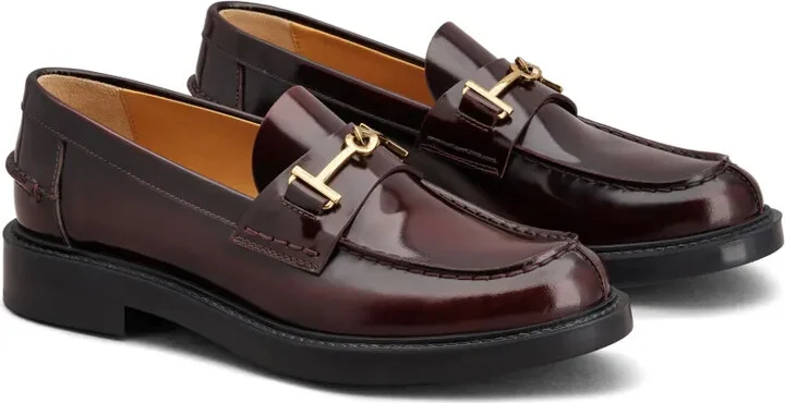Logo-Plaque Leather Loafers - Image 2