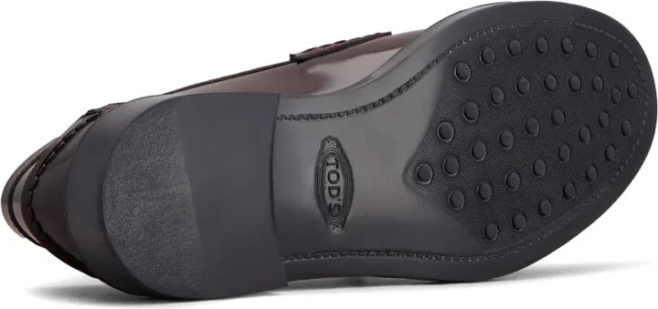 Logo-Plaque Leather Loafers - Image 4