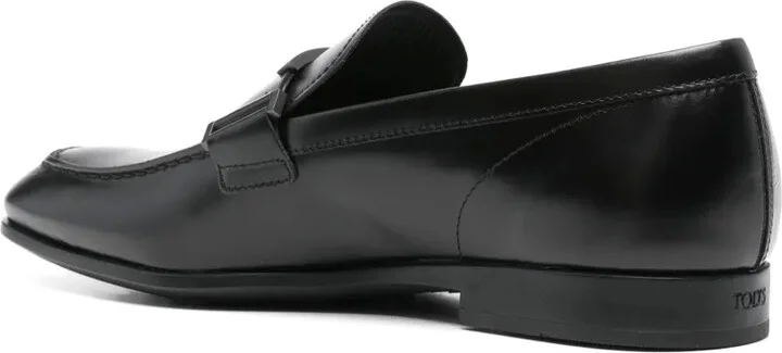 Logo-Plaque Leather Loafers - Image 3
