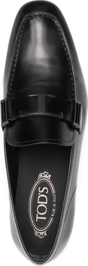 Logo-Plaque Leather Loafers - Image 4