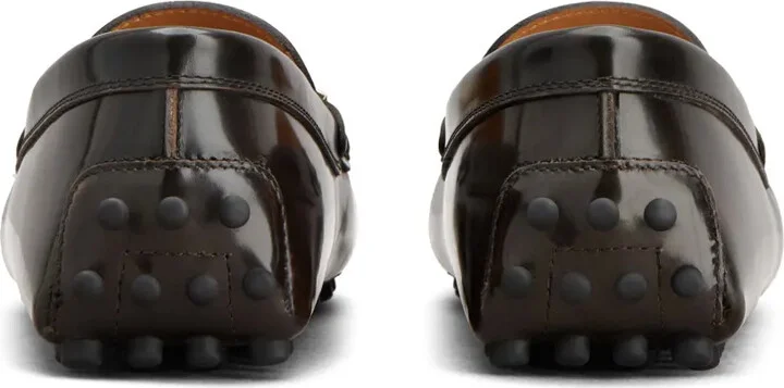 Logo-Plaque Leather Loafers - Image 3