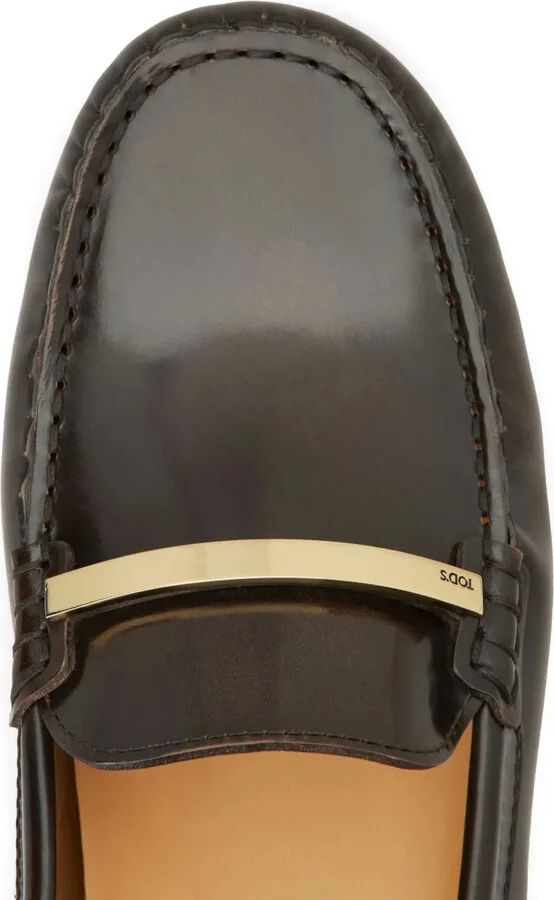 Logo-Plaque Leather Loafers - Image 5