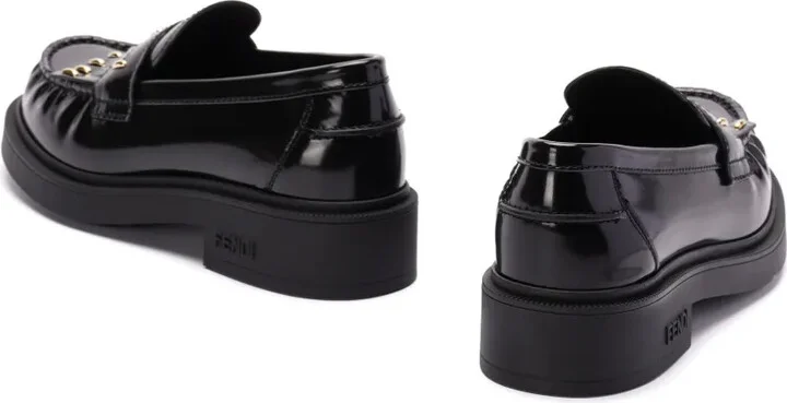 Logo-Plaque Leather Loafers - Image 4