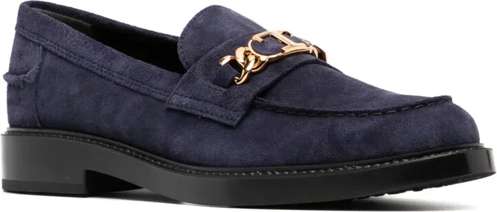 Logo-Plaque Leather Loafers - Image 2