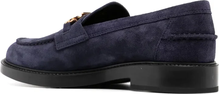 Logo-Plaque Leather Loafers - Image 3