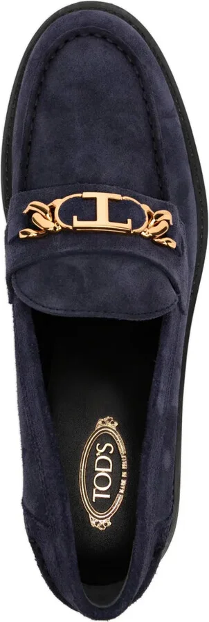 Logo-Plaque Leather Loafers - Image 4