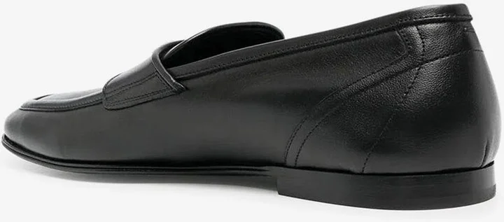 Logo-Plaque Leather Loafers - Image 2