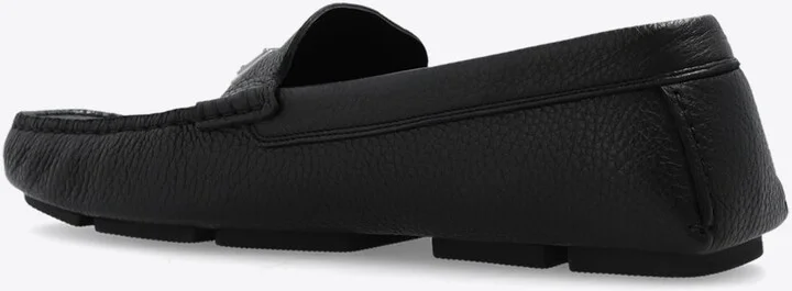 Logo Plaque Leather Loafers - Image 2