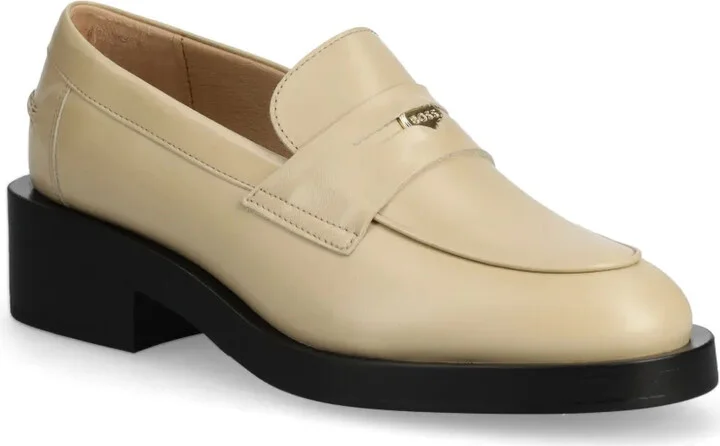 Logo-Plaque Leather Loafers - Image 2