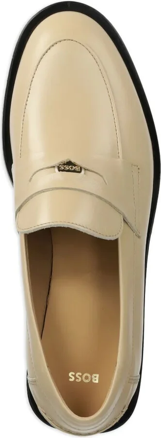 Logo-Plaque Leather Loafers - Image 4