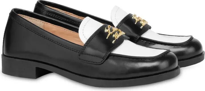 Logo-Plaque Leather Loafers - Image 2