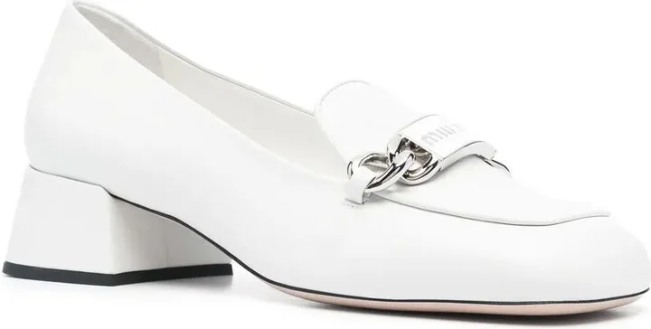 Logo-Plaque Leather Loafers - Image 2