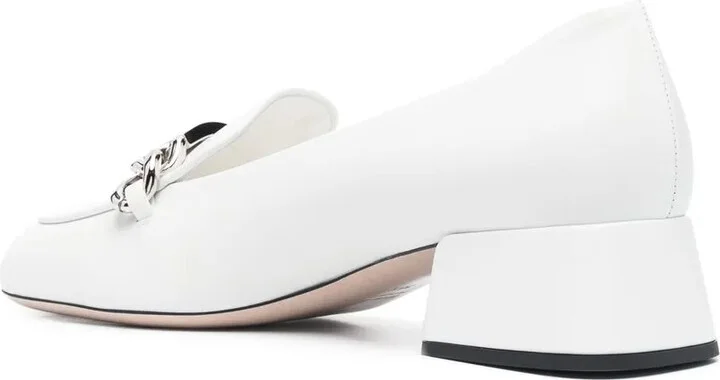 Logo-Plaque Leather Loafers - Image 3