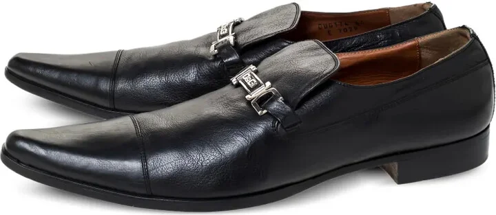 Logo-Plaque Leather Loafers - Image 2