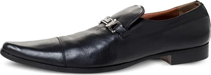 Logo-Plaque Leather Loafers - Image 3