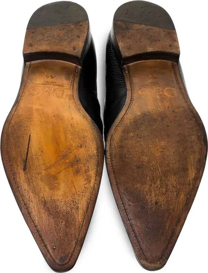 Logo-Plaque Leather Loafers - Image 5