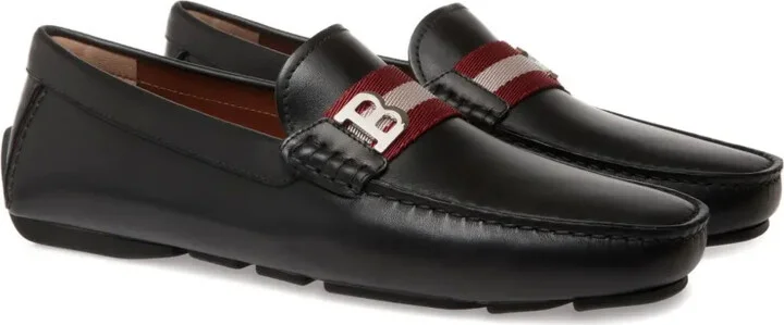 Logo-Plaque Leather Loafers - Image 2