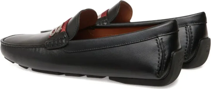 Logo-Plaque Leather Loafers - Image 3