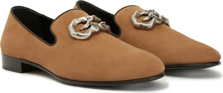 Logo-Plaque Leather Loafers - Image 2