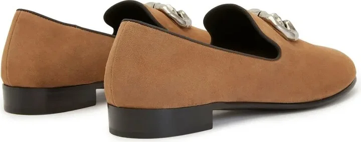 Logo-Plaque Leather Loafers - Image 3
