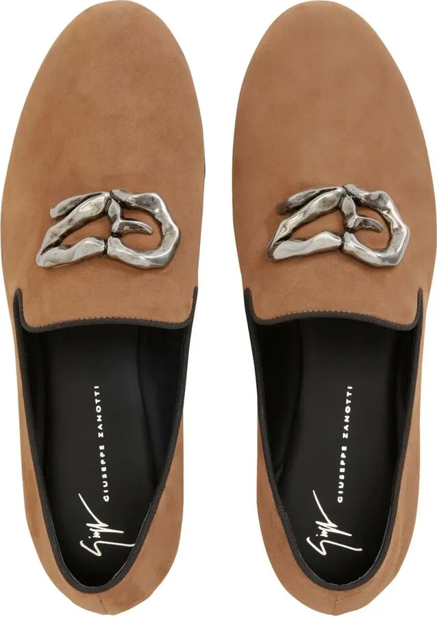 Logo-Plaque Leather Loafers - Image 4