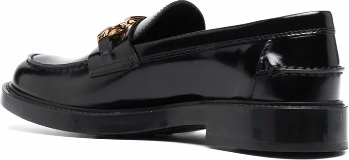 Logo-Plaque Leather Loafers - Image 3