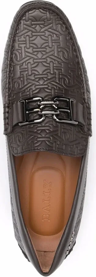Logo-Plaque Leather Loafers - Image 4