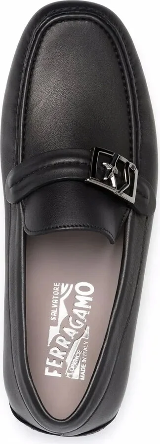 Logo-Plaque Leather Loafers - Image 4