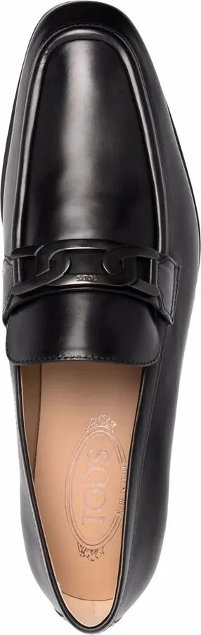 Logo-Plaque Leather Loafers - Image 4