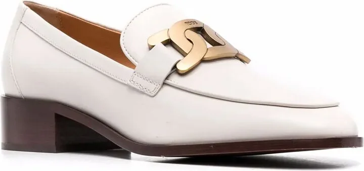 Logo-Plaque Leather Loafers - Image 2