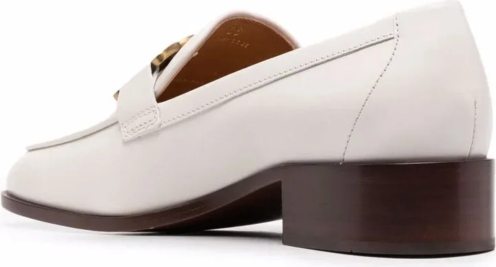 Logo-Plaque Leather Loafers - Image 3