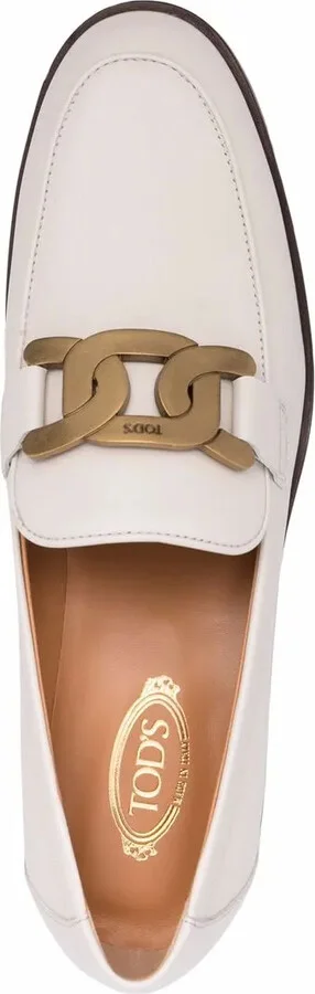 Logo-Plaque Leather Loafers - Image 4