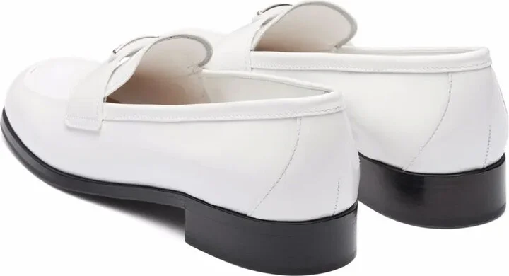 Logo-Plaque Leather Loafers - Image 3