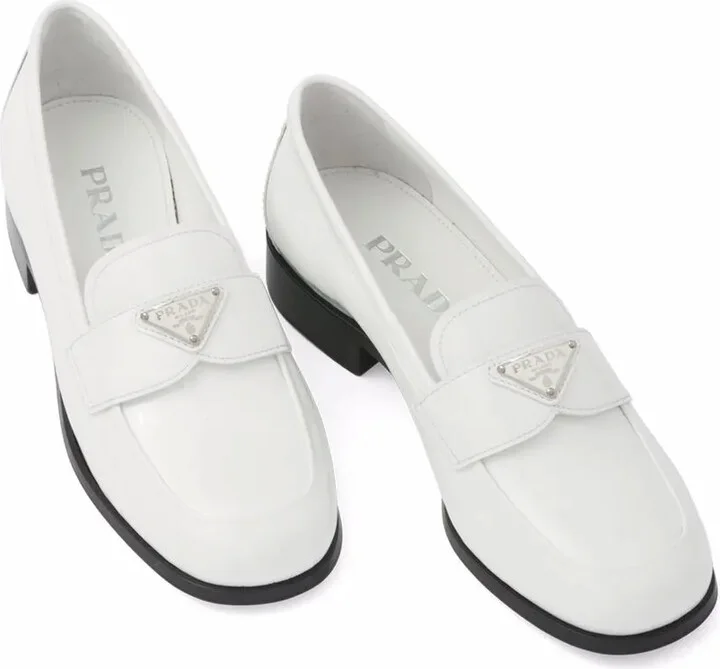 Logo-Plaque Leather Loafers - Image 4