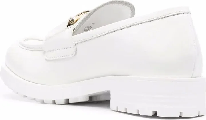 Logo-Plaque Leather Loafers - Image 3