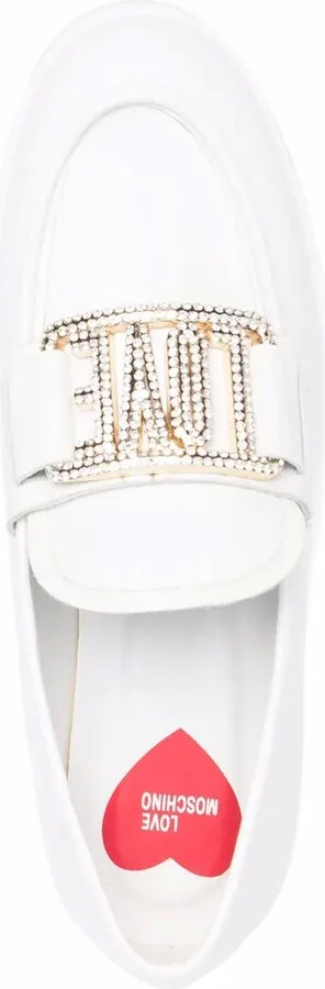 Logo-Plaque Leather Loafers - Image 4
