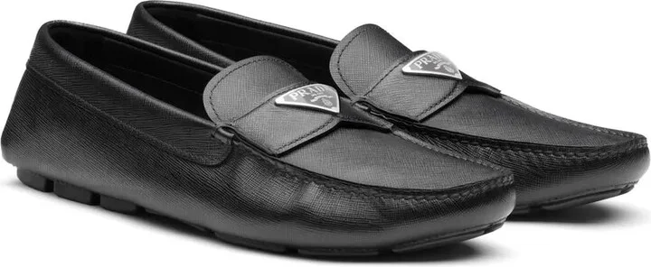 Logo-Plaque Leather Loafers - Image 2