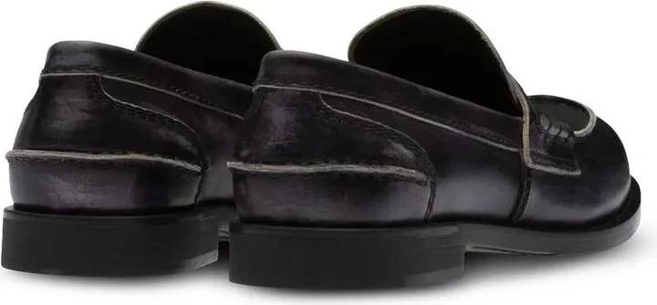 Logo-Plaque Leather Loafers - Image 3