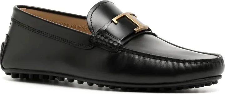 Logo-Plaque Leather Loafers - Image 2