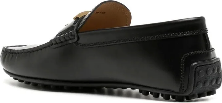 Logo-Plaque Leather Loafers - Image 3