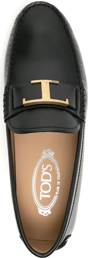 Logo-Plaque Leather Loafers - Image 4